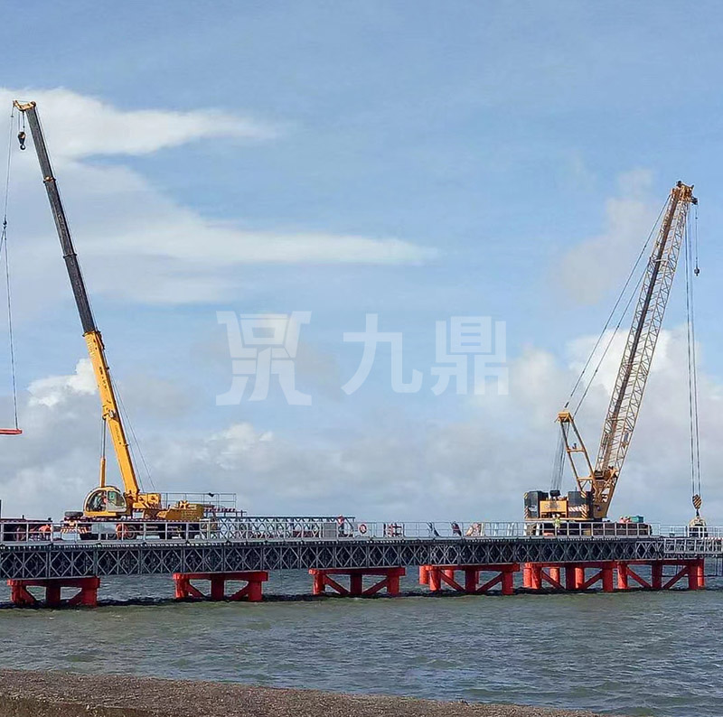 鋼棧橋于平臺連接承載力強(qiáng)